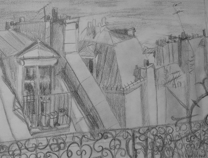 Toits de Paris (Mine de plomb)