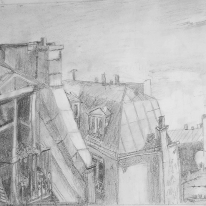 Toits de Paris (Mine de plomb)