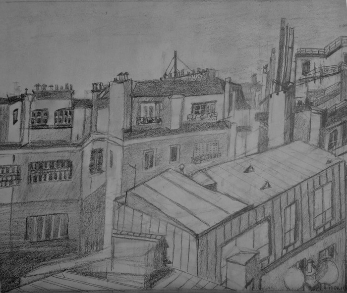 Toits de Paris (Mine de plomb)