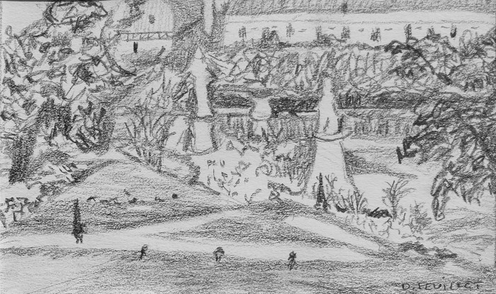 Jardin du Luxembourg (Mine de plomb)