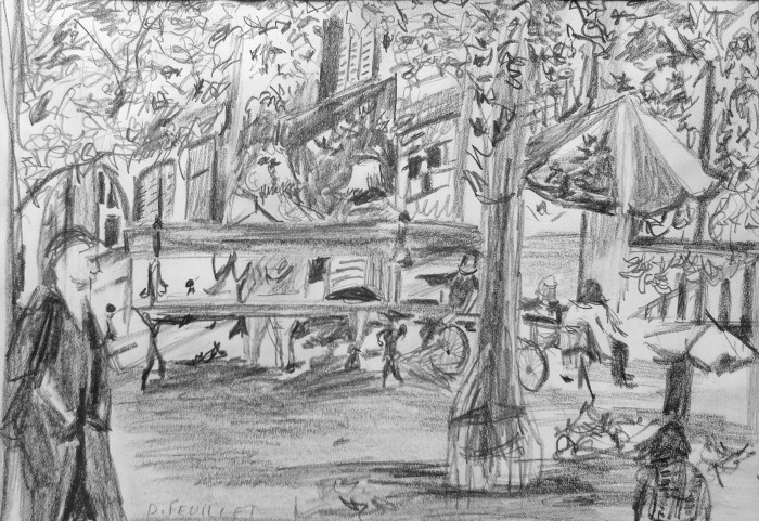 Jardin du Luxembourg (Mine de plomb)