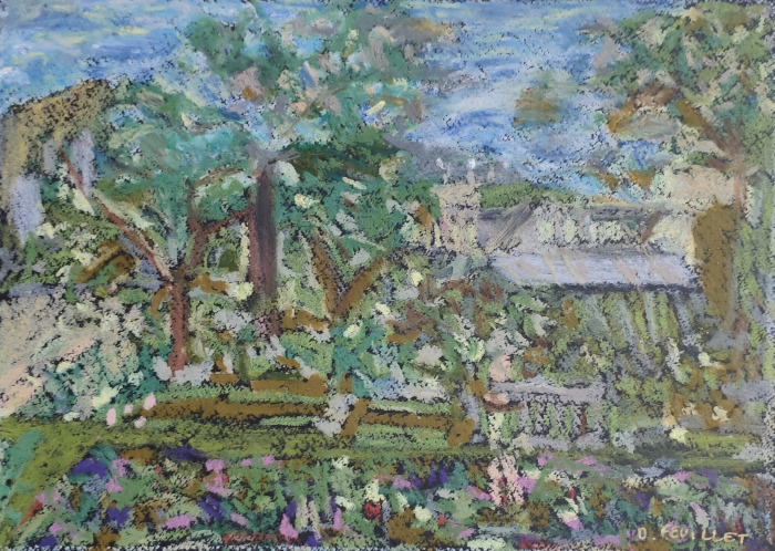 Le jardin (Pastel gras)